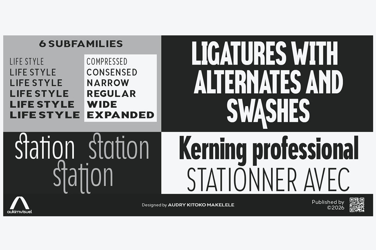 Aukim II, a Sans Serif Font by Aukimvisuel (Photo 7 of 15)