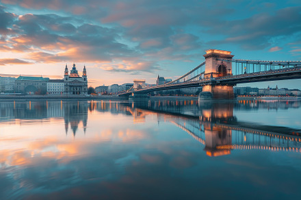 A stunning sunset illuminates the Ch, a Photo by Tanuart