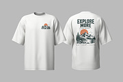 Oversized T-Shirt Mockup, a Shirt Mockup by simuradi (Thumbnail 2 of 6)