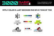 3000 millenial color swatches set, a Palette Add-On by ToonPlanet Vector Assets (Thumbnail 7 of 9)