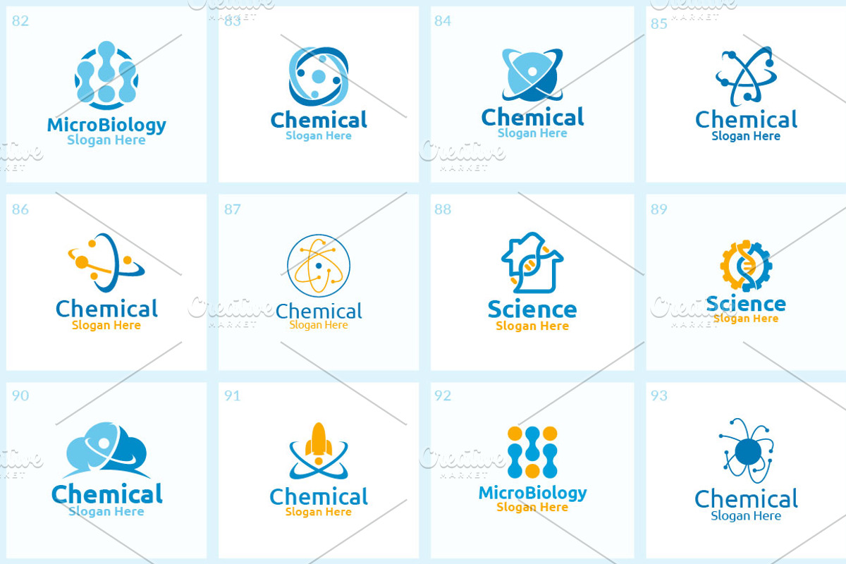 100 Science and Chemical Logo Bundle, a Branding & Logo Template by ...