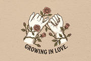 Growing in love illustration, a Person Illustration by Vectorlina (Thumbnail 1 of 4)