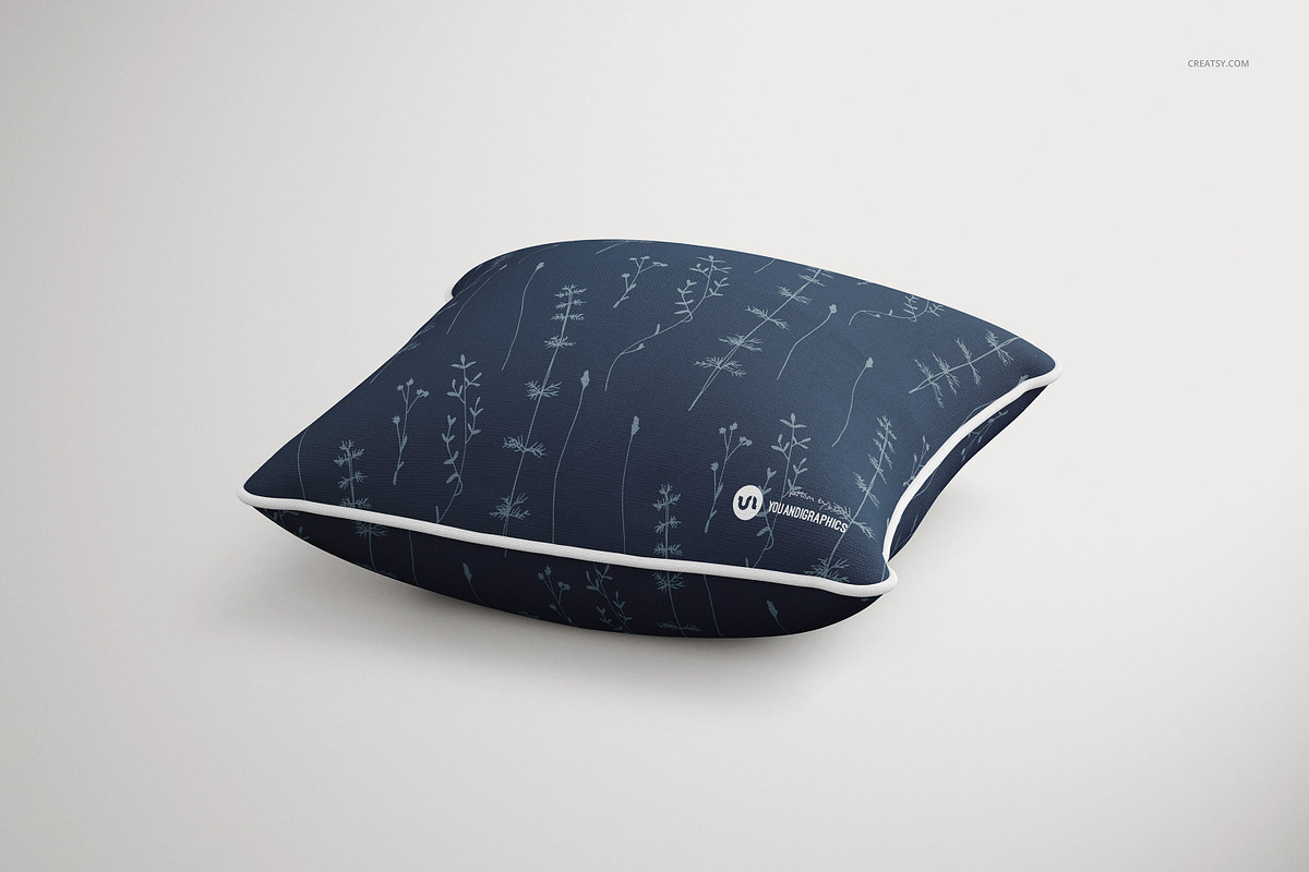 Square Cushions with Piping Mockup, a Household Mockup by creatsy2 (Photo 6 of 9)