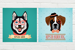 Hipster Animals Big Set