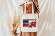 Faux Yarn American Flag Flower Png, an Illustration by Designking (Thumbnail 4 of 6)