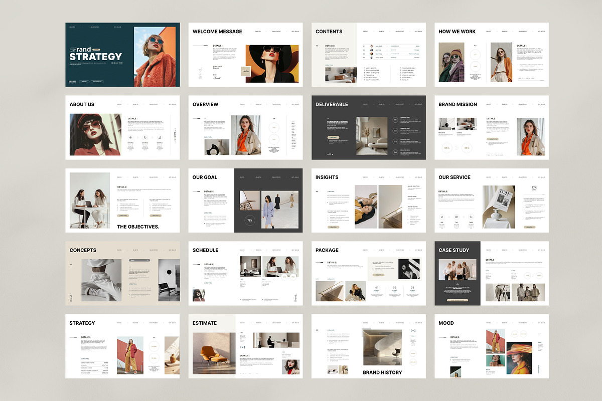 Brand Strategy Presentation Template, a Presentation Template by PrintIdea (Photo 7 of 8)