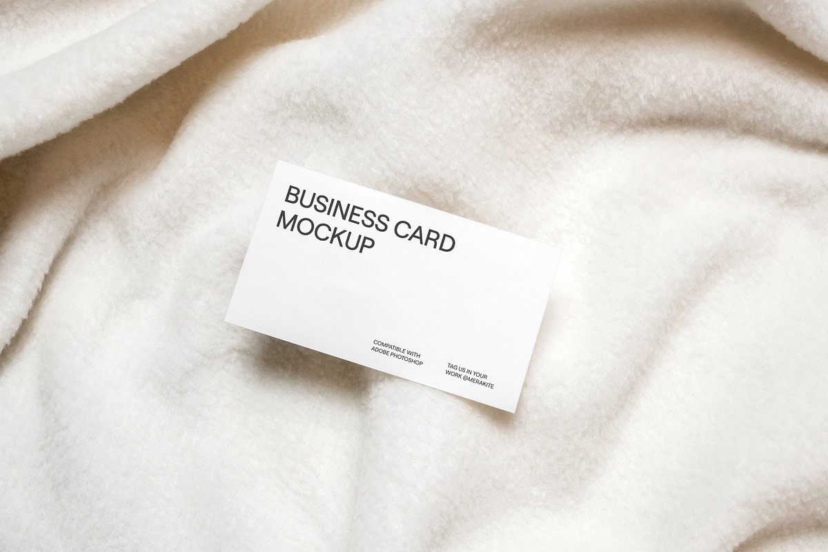 Minimalist Business Card Mockup PSD, a Print Template by Area Mockups (Photo 1 of 3)