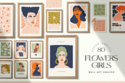 Flowers Girls | Wall Art Creator, an Object Graphic by Leleka.Store (Thumbnail 1 of 15)