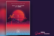 1980s Synthwave Templates, a Flyer Template by Polar Vectors (Thumbnail 4 of 7)