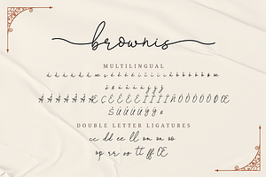 Brownis Handwritten Script Font