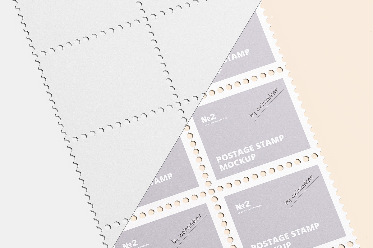 Postage Stamp Mockup 2, a Product Mockup by WebAndCat (Photo 3 of 20)
