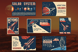 18 Retro Space Posters