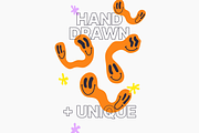 Warped Smiley Face Vector Pack, an Object Graphic by TYPEHEIST (Thumbnail 6 of 7)