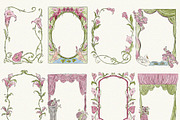Chartreuse & Pink Wedding Clipart, an Object Illustration by Teresa Art Store (Thumbnail 2 of 7)
