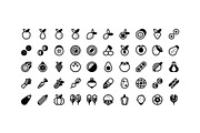 50 Fruit and Vegetable Icons, an Outline Icon by Side Project (Thumbnail 3 of 8)