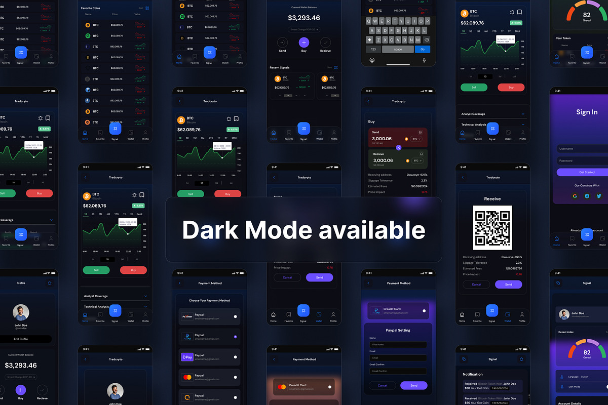 Crypto Wallet | Mobile App Ui Kit, an App Template by Pixel Blend (Photo 6 of 6)