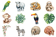 Cute Boho Baby Safari Animals, an Illustration by CitraGraphics (Thumbnail 2 of 5)