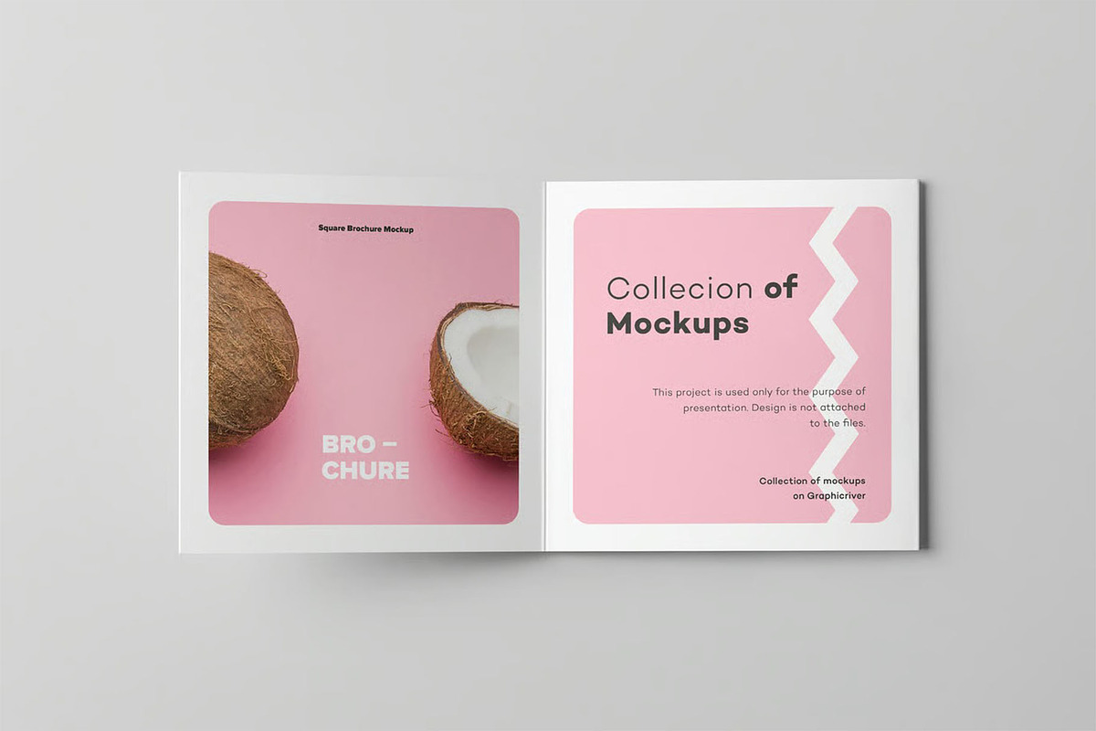 Four Fold Square Brochure Mock-up, an Advertising Mockup by zippypixelstudio (Photo 12 of 13)