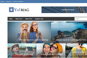 Yo Mag Magazine blogger template