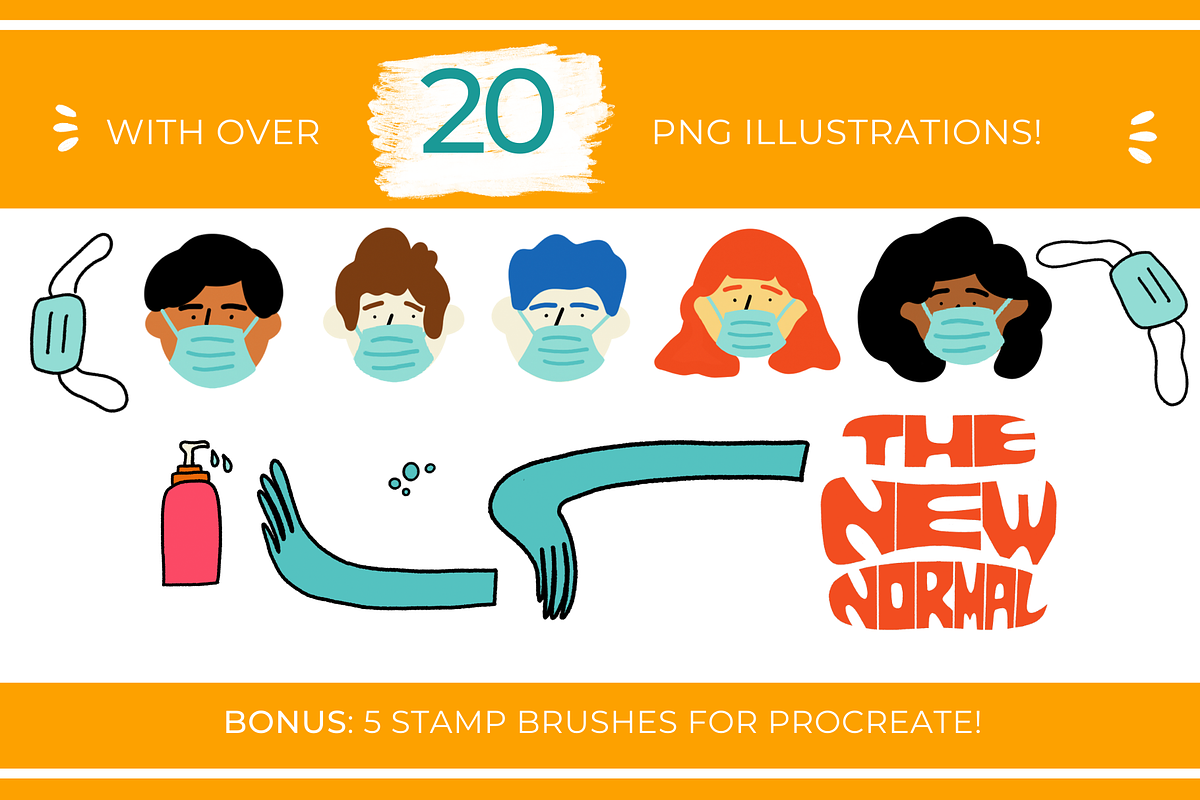 The new normal illustrations pack, an Illustration by Gabba Delgado (Photo 3 of 5)