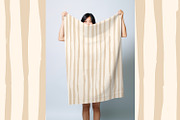 Painted Beige Stripes, a Pattern Graphic by MalyskaStudio (Thumbnail 8 of 8)
