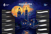 Gouache Zen Illustrator Brushes, a Brush Add-On by brushapes.com (Thumbnail 2 of 10)
