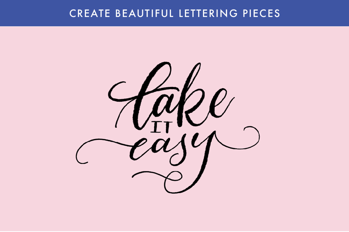 Procreate Lettering Brush - Rounded preview 3