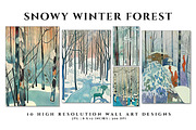 Snowy Winter Forest, an Illustration by Digital Art Creations (Thumbnail 2 of 4)