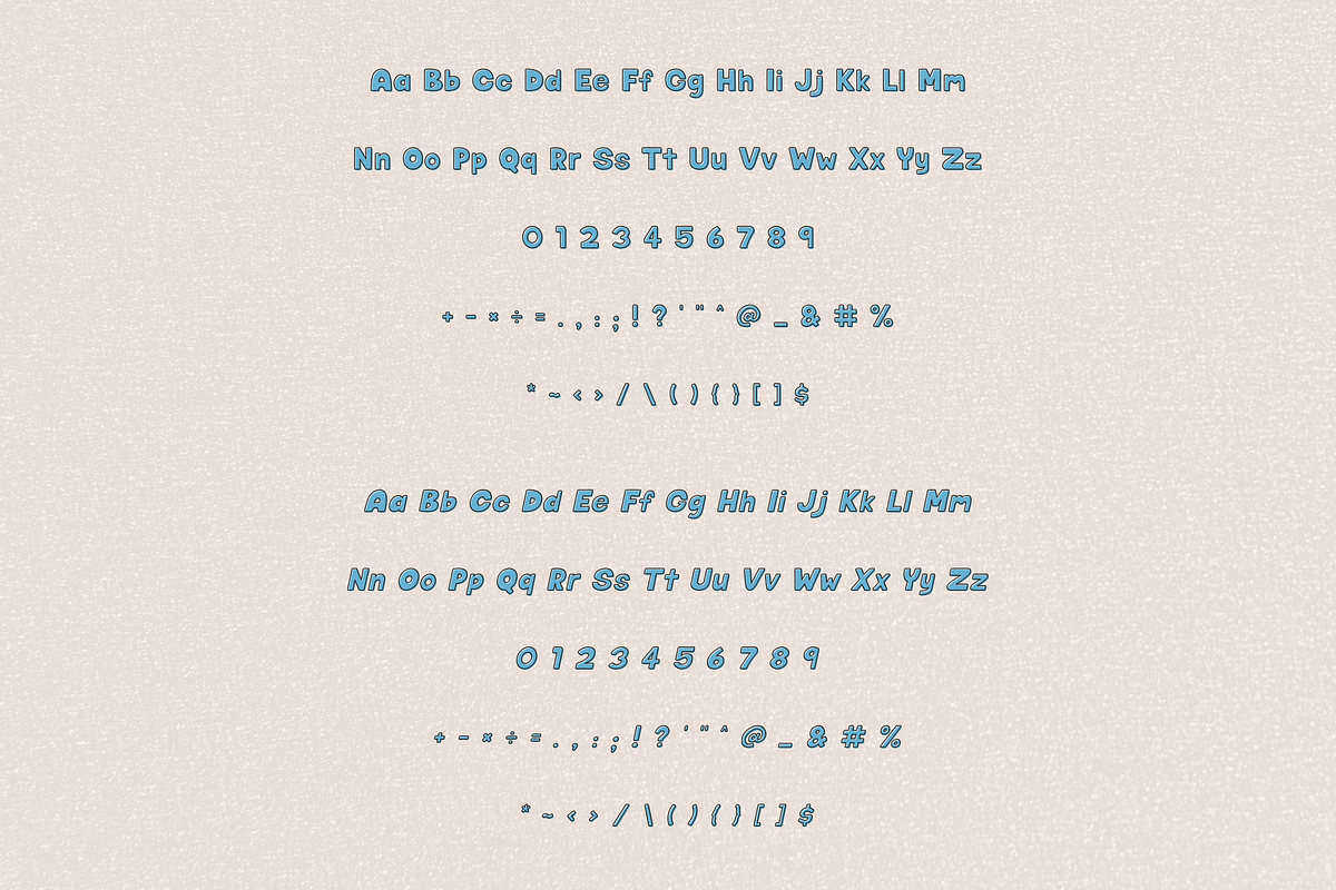 Retro Bubble Display Font Fatty Soda, a Handwritten Font by ZoloDesignHub (Photo 9 of 9)