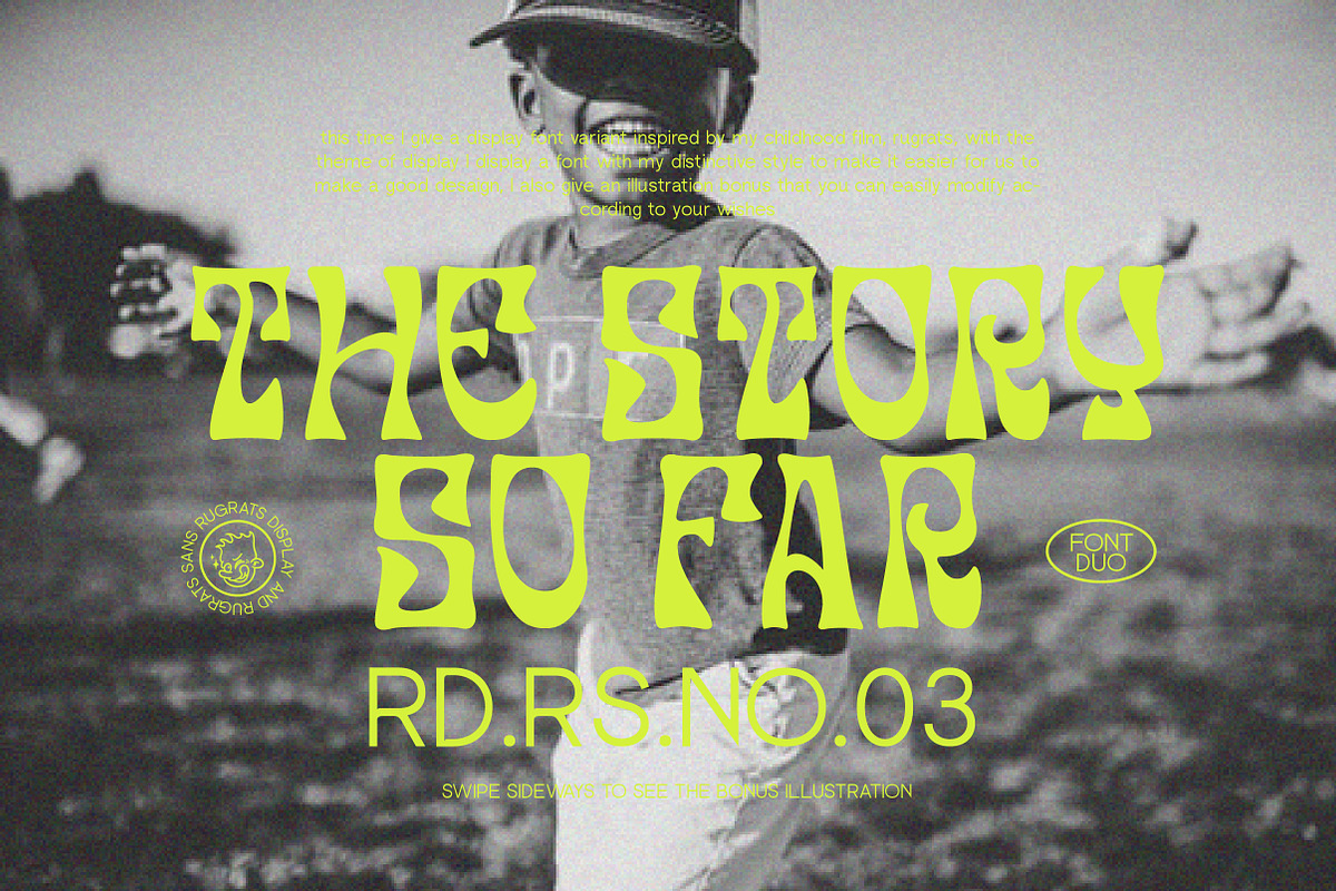 Rugrats font duo + badge, a Font by Tegh co. (Photo 3 of 16)