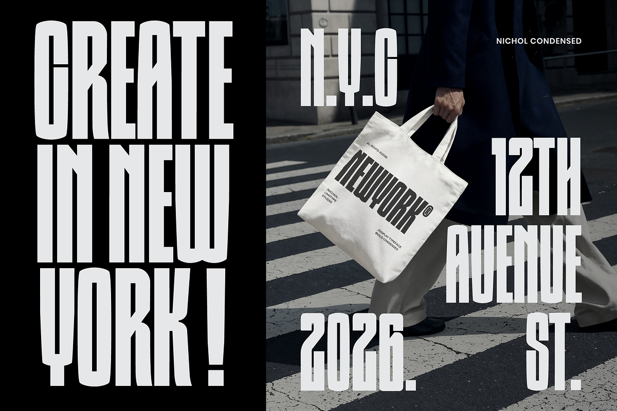 Nichol - Condensed Font, a Sans Serif Font by limitype (Photo 8 of 12)