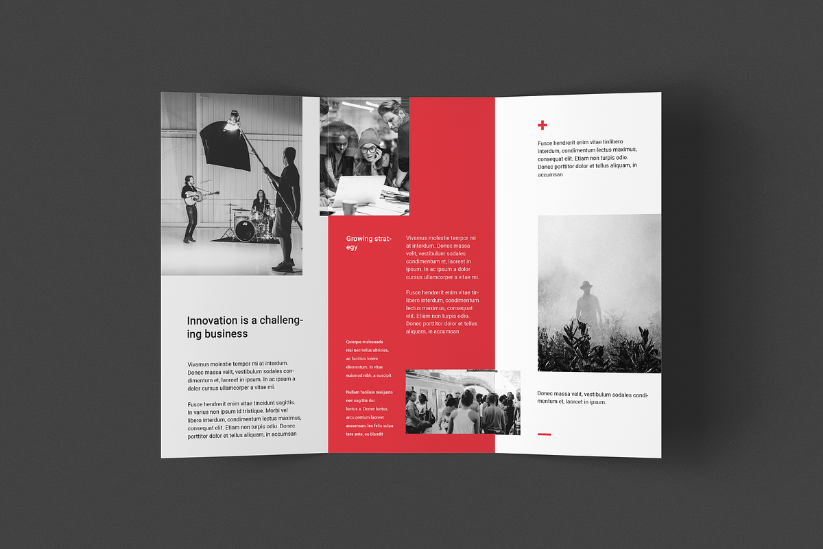Corporate Trifold Brochure, a Brochure Template by BOXKAYU (Photo 6 of 6)