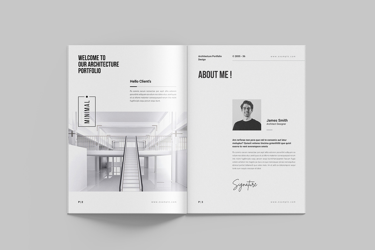 Architecture Profile Template, a Brochure Template by StyleArt (Photo 3 of 10)