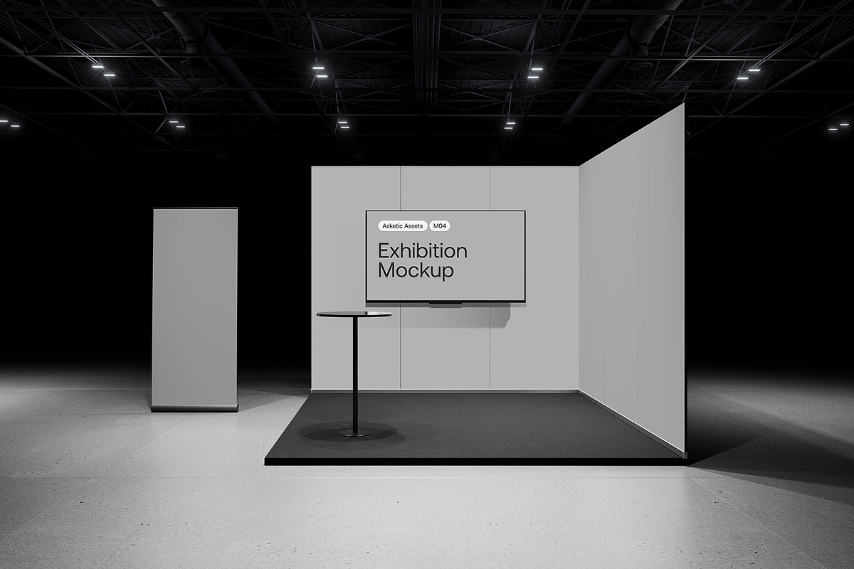 Modular Exhibition Mockup M04, an Advertising Mockup by Asketic (Photo 3 of 7)