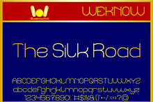 The Silk road font