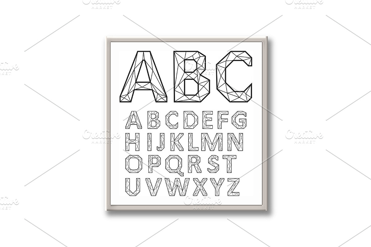 Alphabet Set. Black letters, an Outline Icon by RODINA (Photo 3 of 3)