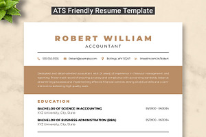 Accountant Resume Template, a Resume Template by ResumeInventor
