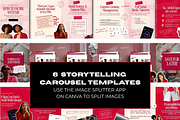 Pink & Red Carousel IG Templates, a Social Media Template by JOA CREATIVE LAB (Thumbnail 1 of 9)