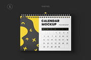Wall Calendar Mockup Set, a Print Template by Graphic Bird (Thumbnail 3 of 10)