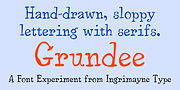 Grundee, a Handwritten Font by Ingrimayne Type (Thumbnail 1 of 5)