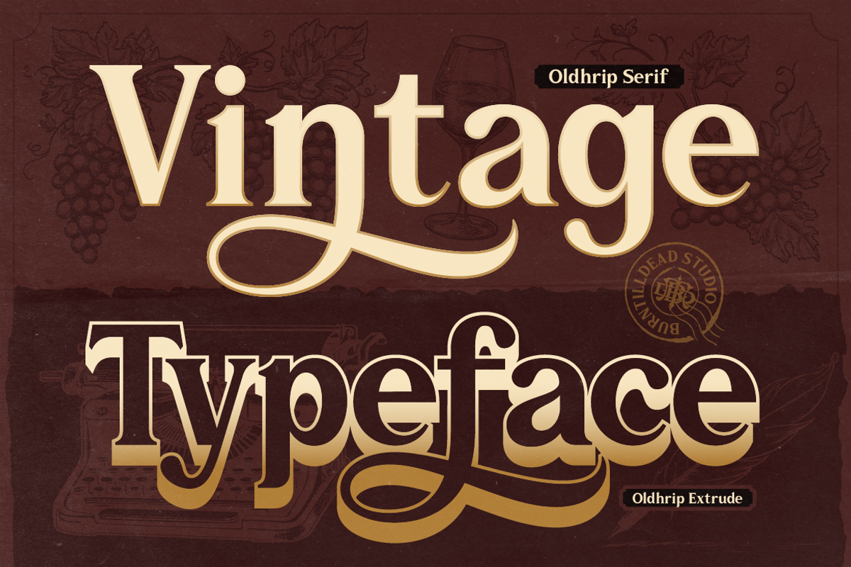 Oldhrip - Classic Serif, a Serif Font by Burntilldead (Photo 4 of 12)