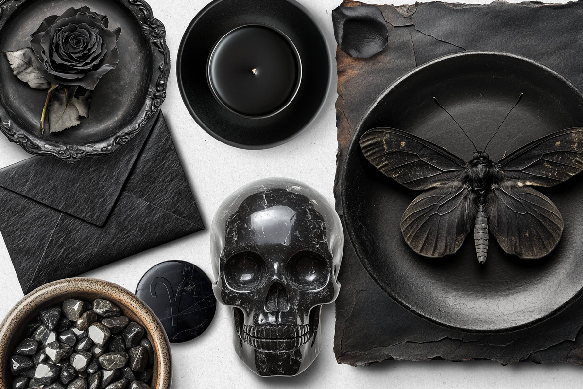 Black Stone Realistic PNG Objects, an Object Graphic by Iconogenic (Photo 4 of 7)