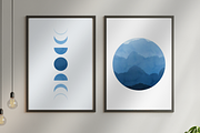 Blue Minimalist Wall Art Set of 4, a Poster Template by Coldgrey Design Studio (Thumbnail 7 of 7)