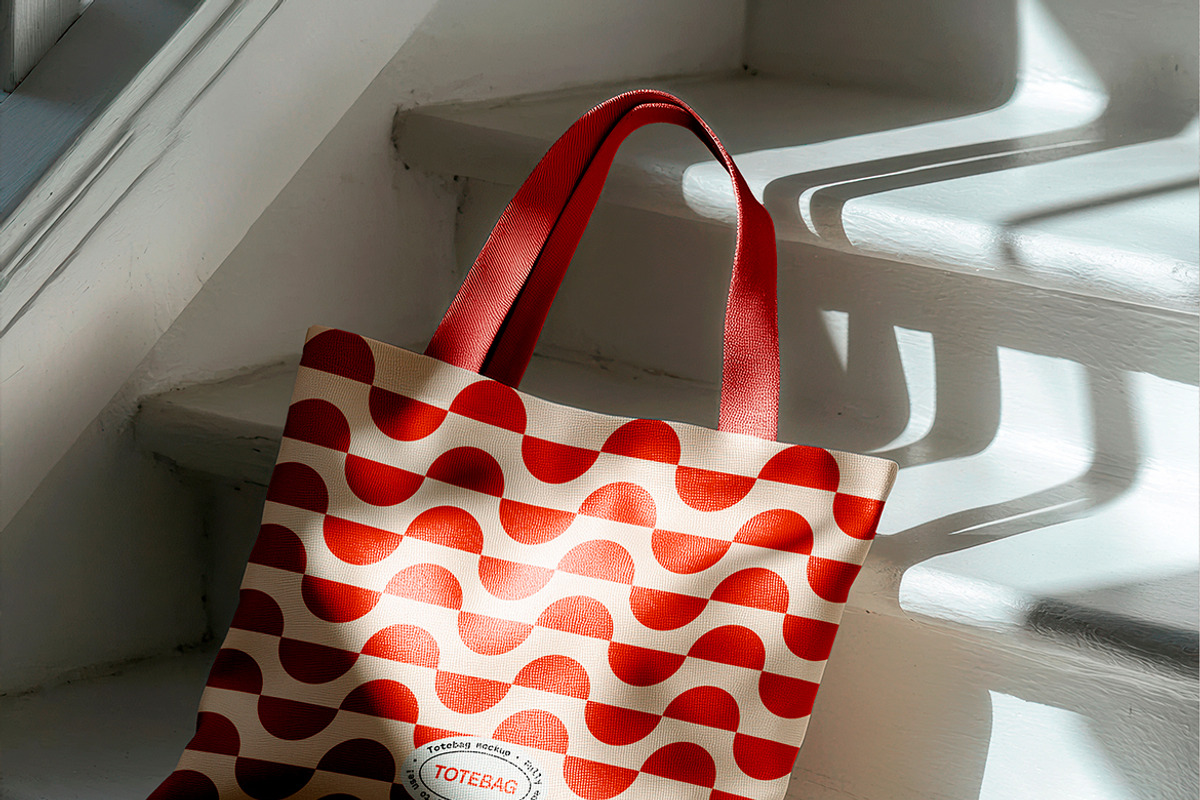 Canvas Tote Bag Mockup with Shadow, a Merchandise Mockup by Mego-studio (Photo 1 of 3)
