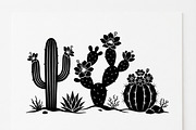 60 Desert Cactus Floral Silhouette, a Seasonal Illustration by Amazin_art (Thumbnail 11 of 24)
