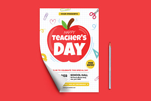 International Teachers Day Flyer Tem, a Flyer Template by VictorThemes