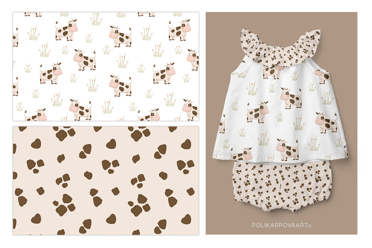 Family Farm animals baby collection, an Animal Illustration by polikarpovaart (Photo 7 of 14)