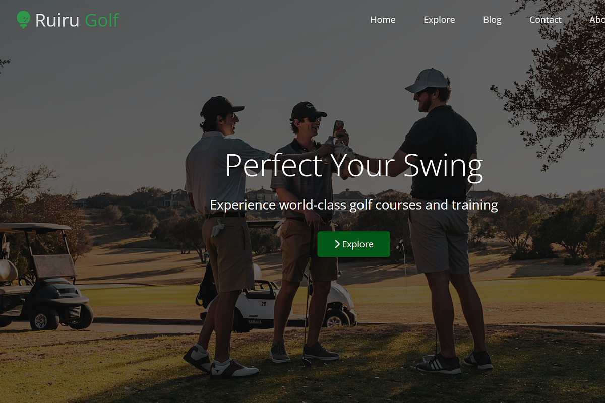 RuiruGolf-Golf Website Template, a HTML Template by NomaTemplates (Photo 3 of 13)