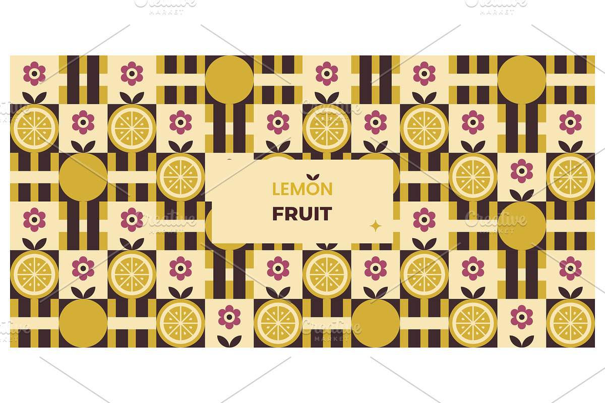 Lemon Fruit Thematic Composition, a Decorative Illustration by Creative Backgrounds