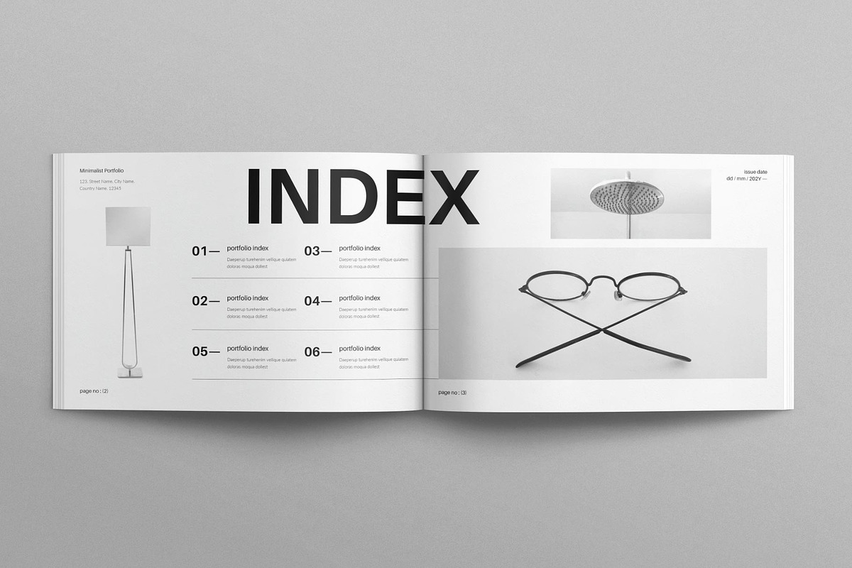 Minimalist Portfolio Landscape, a Brochure Template by E-Type (Photo 2 of 7)